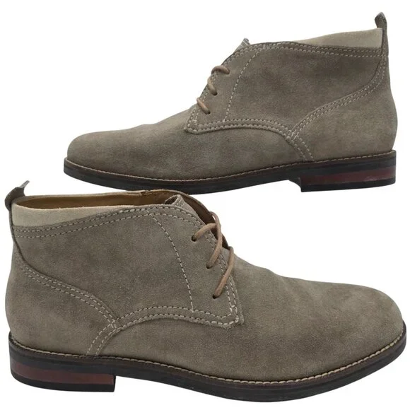 Cole Haan Ogden Stitch Suede Chukka Boots Taupe Tan Dress Casual Shoes Mens 9M - Picture 2 of 11